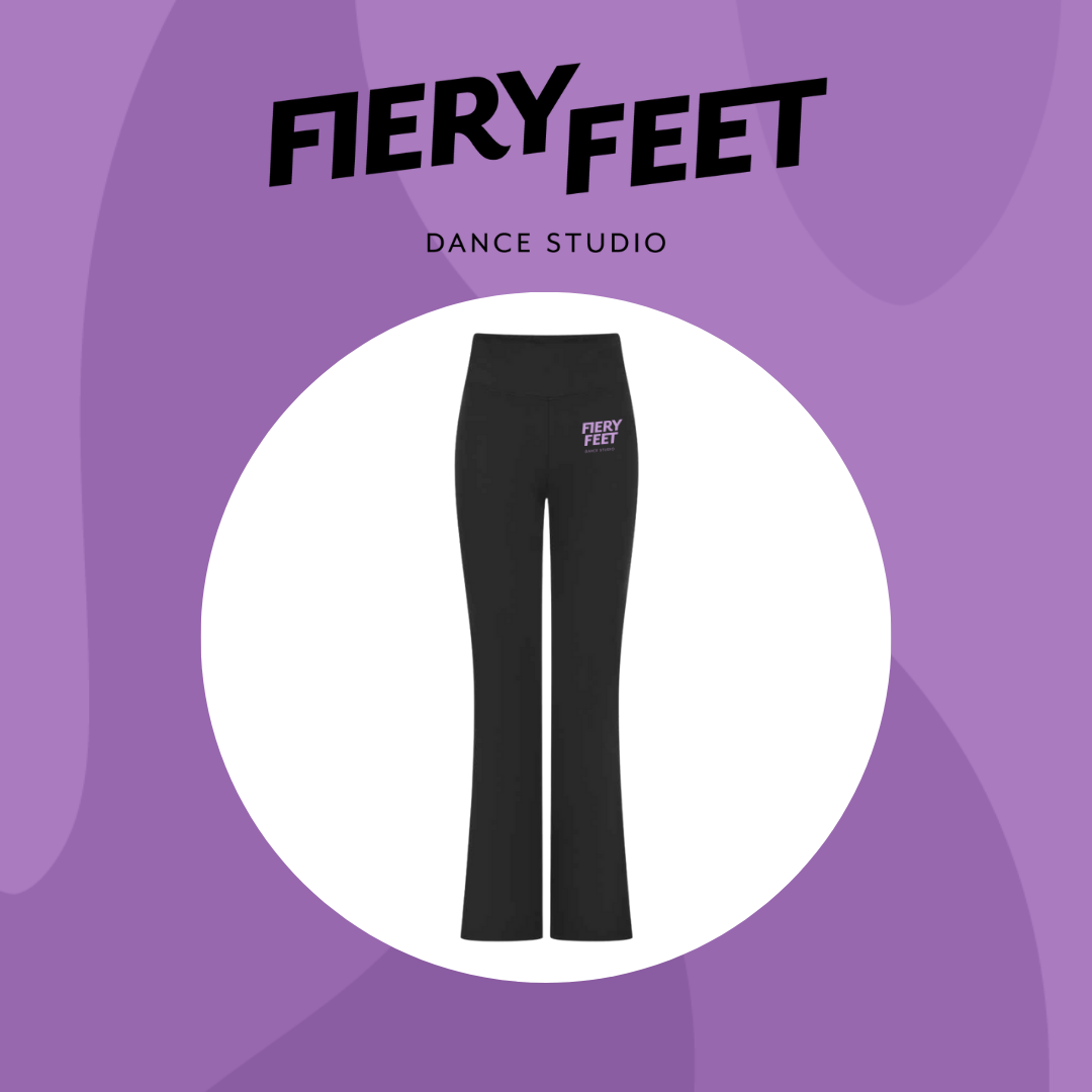 Fiery Feet Flared Leggings