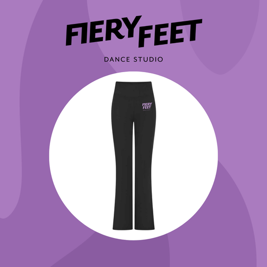 Fiery Feet Flared Leggings