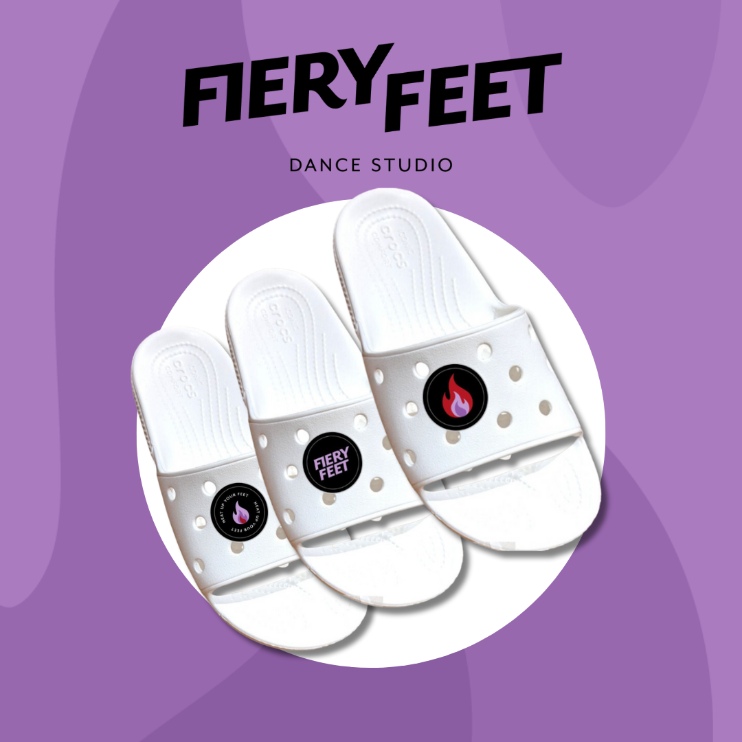 Fiery Feet Croc Charms